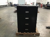 Eastman black filing cabinet with gray file cabinet