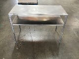 Stainless steel medium work table