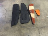 One pistol case and three rifle cases