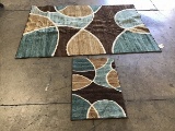 Living room rug with door mat