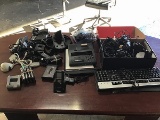 Office supplies, tape recorders, keyboards, headsets,