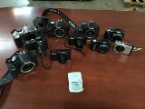Ten canon digital cameras