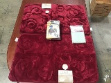 Memory foam bath mats with Egyptian cotton pillow cases Sams nite travel bag