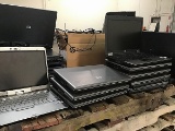 Eight Panasonic laptops, twenty hp laptops with connections
