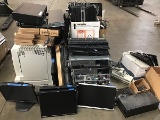 Monitors, keyboards, printers, dvd player Connections, servers