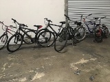 Six assorted bikes