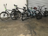 Four assorted bikes