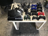 PlayStation3 with game controllers and Sony DVD player