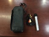 Memorex microphone with cords and case