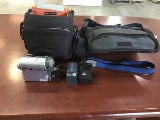 Sony camcorder with case and extra case With battery charger