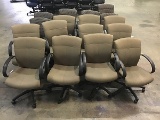 Seventeen office chairs