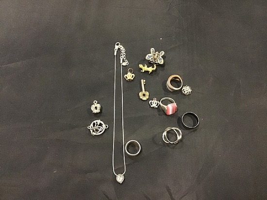 Misc jewelry (9pieces) misc. rings (5)