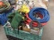 CRATE OF HYDRAULIC HOSES, TOOLBOXES, TOOLS (CRATE NOT INCLUDED)