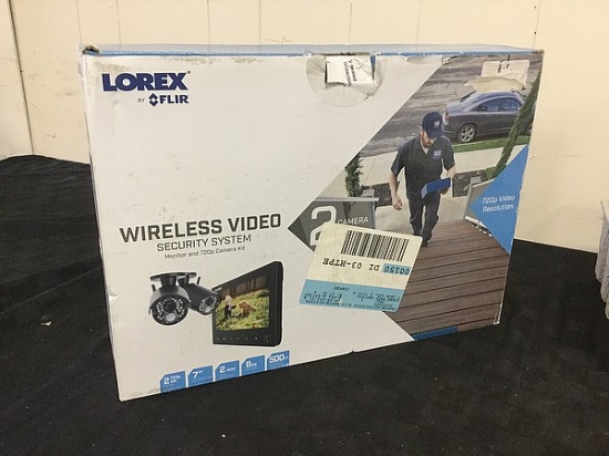 Loren wireless video security system Monitor and 720p camera kit