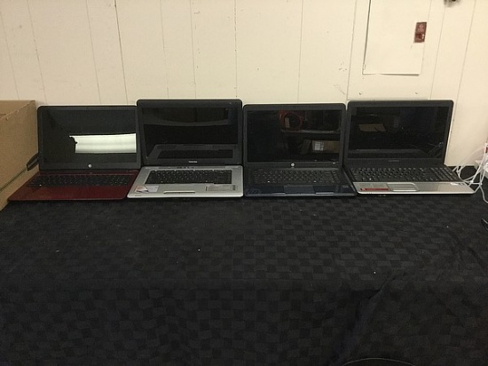 LAPTOPS HP, toshiba, COMPAQ possibly locked Hard drive possibly remove, some scratches, no chargers