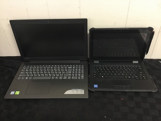 Lenovo laptops possibly locked Hard drive possibly remove, some scratches, no chargers