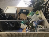 Storage containers, cleaning equipment, trash bags, office supplies CRATE NOT INCLUDED