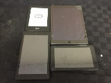 Tablets IPad, amazon, Polaroid possibly locked Some scratches, no chargers