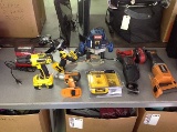 Delwalt drill driver, Ryobi 2 HP Plunge Router, snapon reciprocation saw Ridgid reciprocating saw dr
