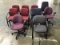 Ten assorted office chairs