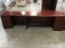 Two office desks with side piece and office wood cabinet (3 pallets)