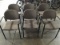 Six gray lobby chairs