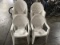 18 white patio chairs