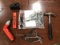 Allen wrenches, electrical cordless screwdriver Screwdriver, level and hammer