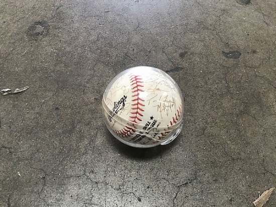 Baseball signed by padres