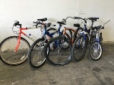 Five bikes