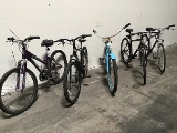 Five bikes