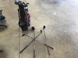 Top Flite golf clubs with bag