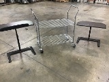 Metal cart, to lecture  stand