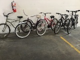 Five bikes