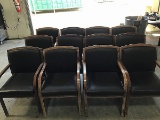 Twelve lobby chairs