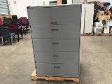 Two five drawer file cabinets