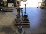 Three electric floor buffers (parts)