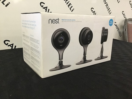 New NEST cam security cameras3 pack wifi, indoor use only, magnetic stand
