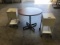 86lb Wood top table with two metal carts