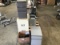 Five small filing cabinets with box of hole punchers