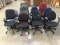 Eleven office chairs
