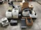 Two pallets of electronics: printers, fax machines Apc power pack backup, misc office supplies