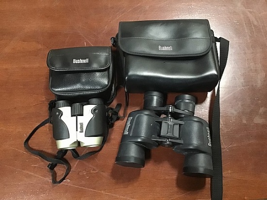 Bushnell binoculars, three pairs of binoculars