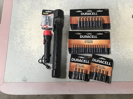 Flashlights, brand new batteries in package