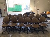 Nineteen office chairs