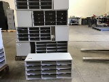 Pallet of seventeen mail sorters