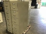 Three file cabinets