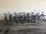 Eight bikes