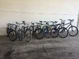 Eight bikes