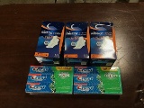 3 boxes of “always” pads and 6 tubes of “Crest” toothpaste